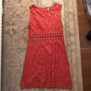 Coral Free People Dress